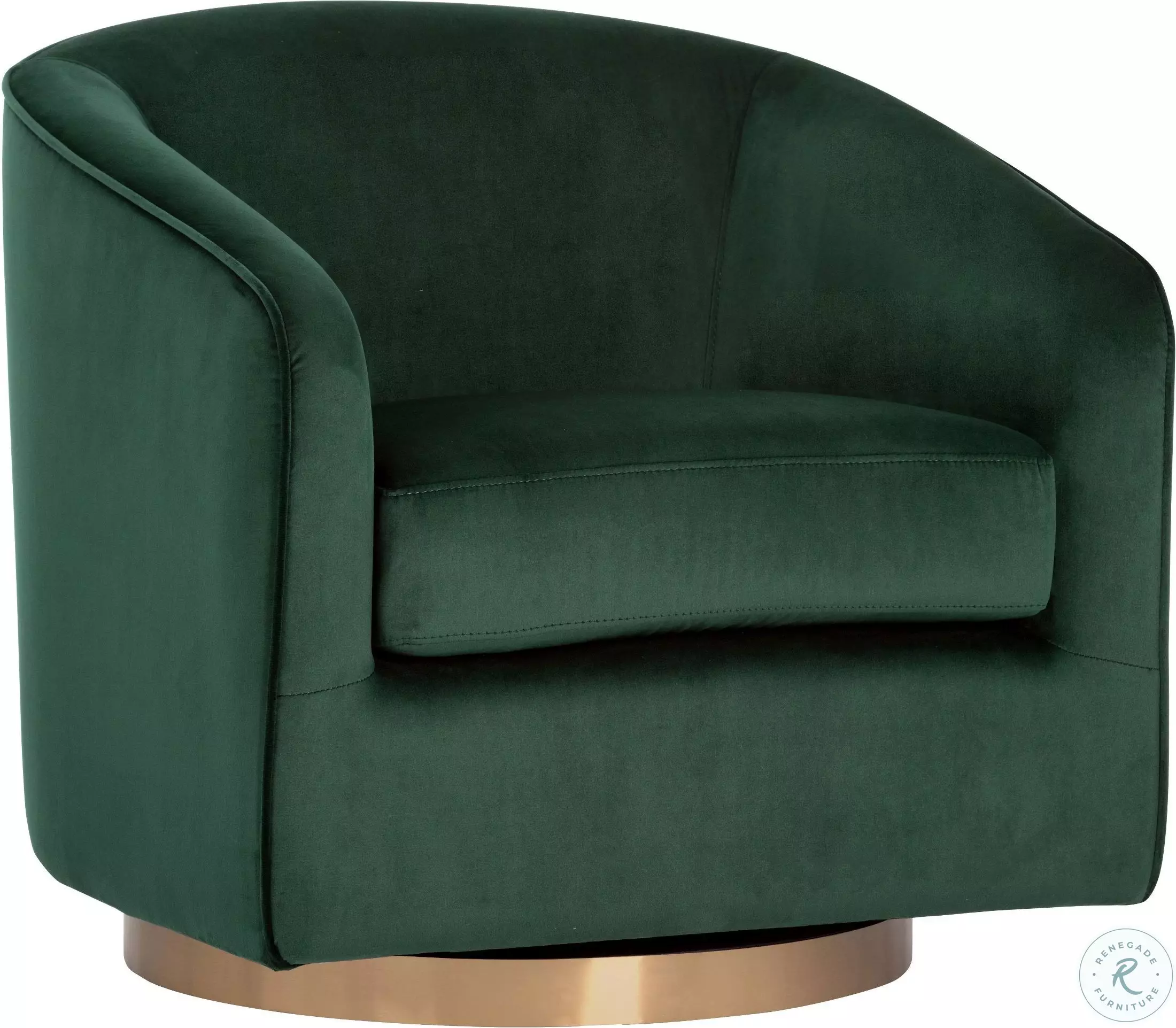 Deep Green Sky Hazel Swivel Lounge Chair From Home Gallery Stores