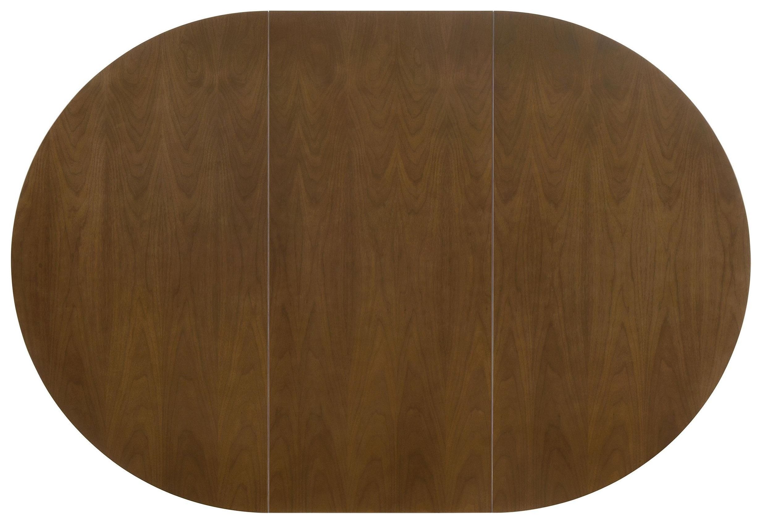 Malone Dark Walnut Extendable Round Dining Table From Home Gallery
