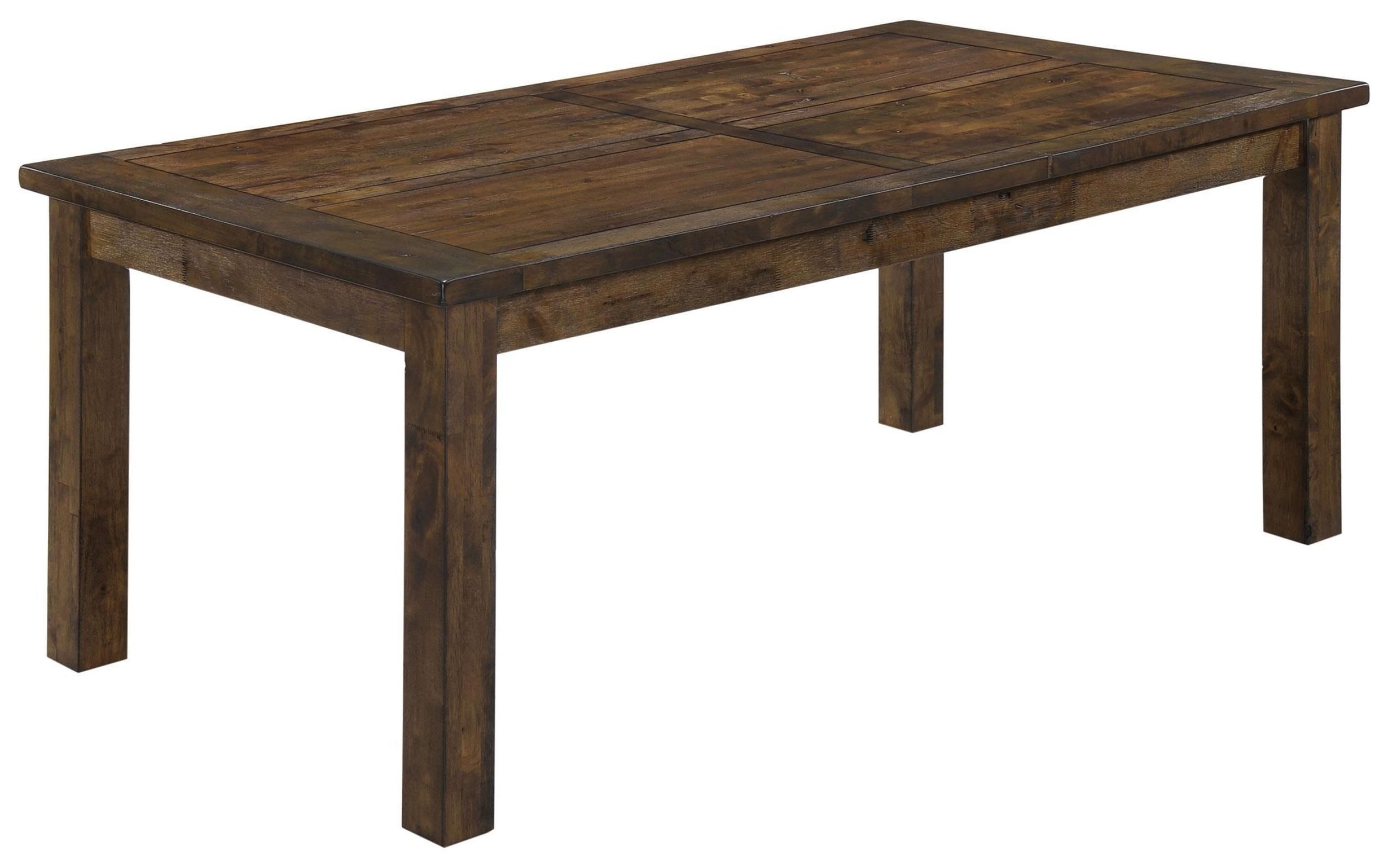 Coleman Rustic Golden Brown Rectangular Dining Table From Home