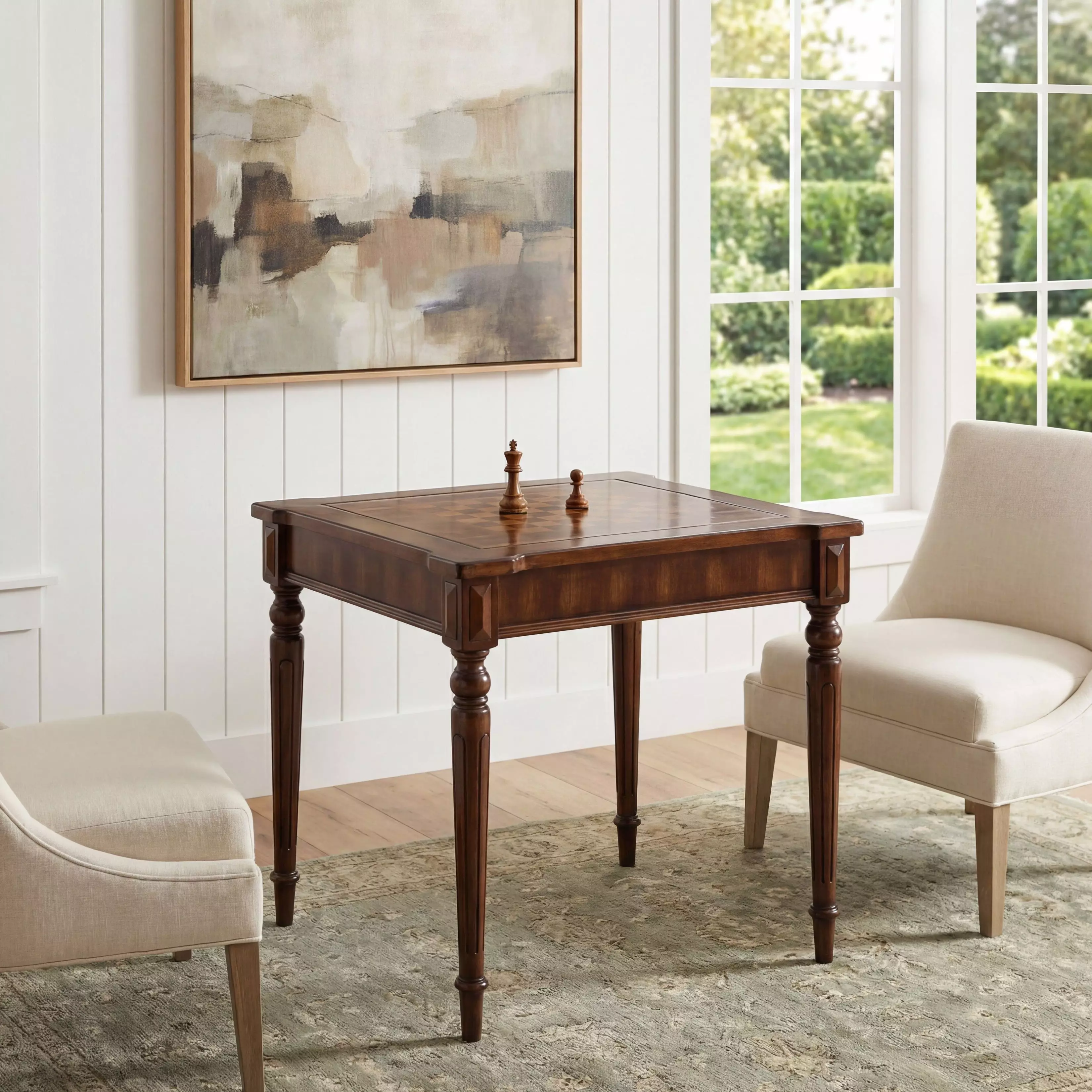 Vincent Antique Cherry Multi Game Card Table From Home Gallery
