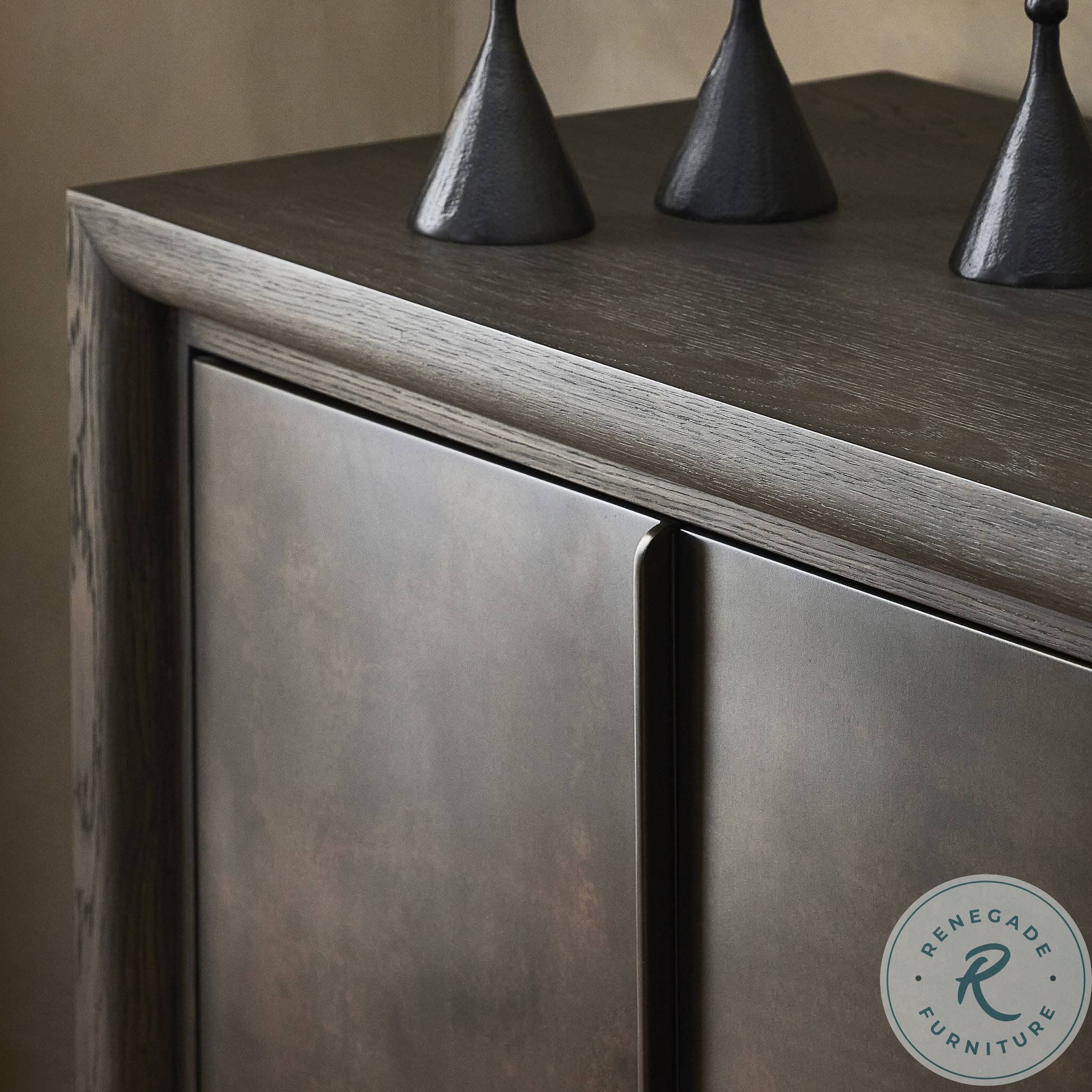 Arlington Espresso Oak Veneer 6 Door Sideboard | Coleman Furniture