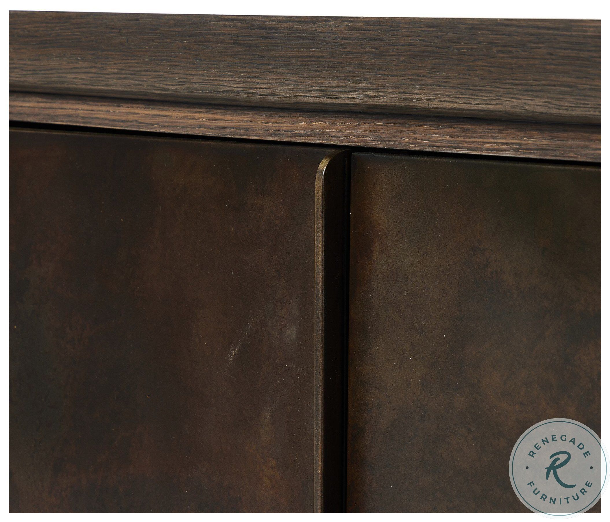 Arlington Espresso Oak Veneer 6 Door Sideboard | Coleman Furniture