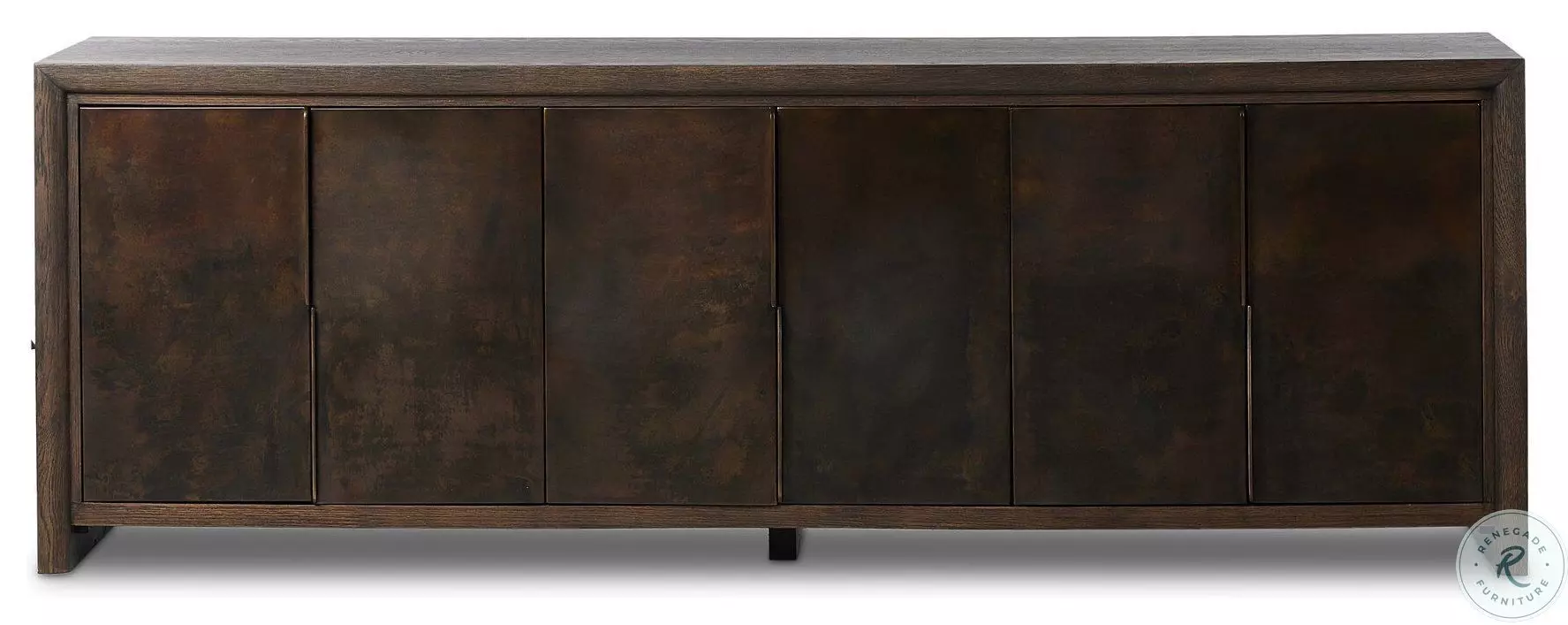 Arlington Espresso Oak Veneer 6 Door Sideboard | Coleman Furniture