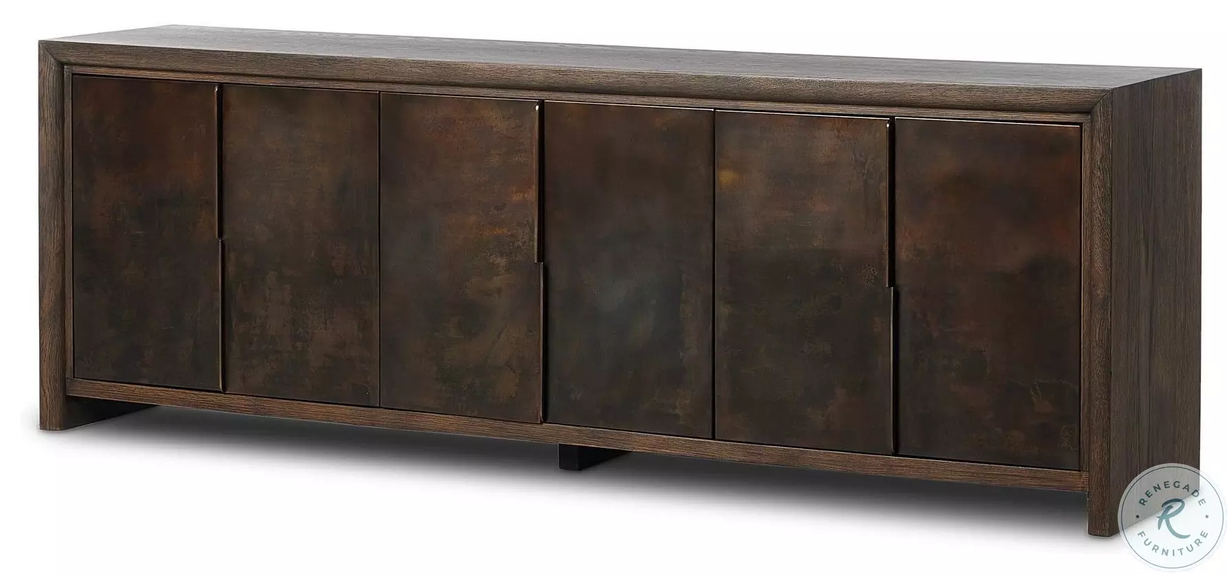 Arlington Espresso Oak Veneer 6 Door Sideboard | Coleman Furniture