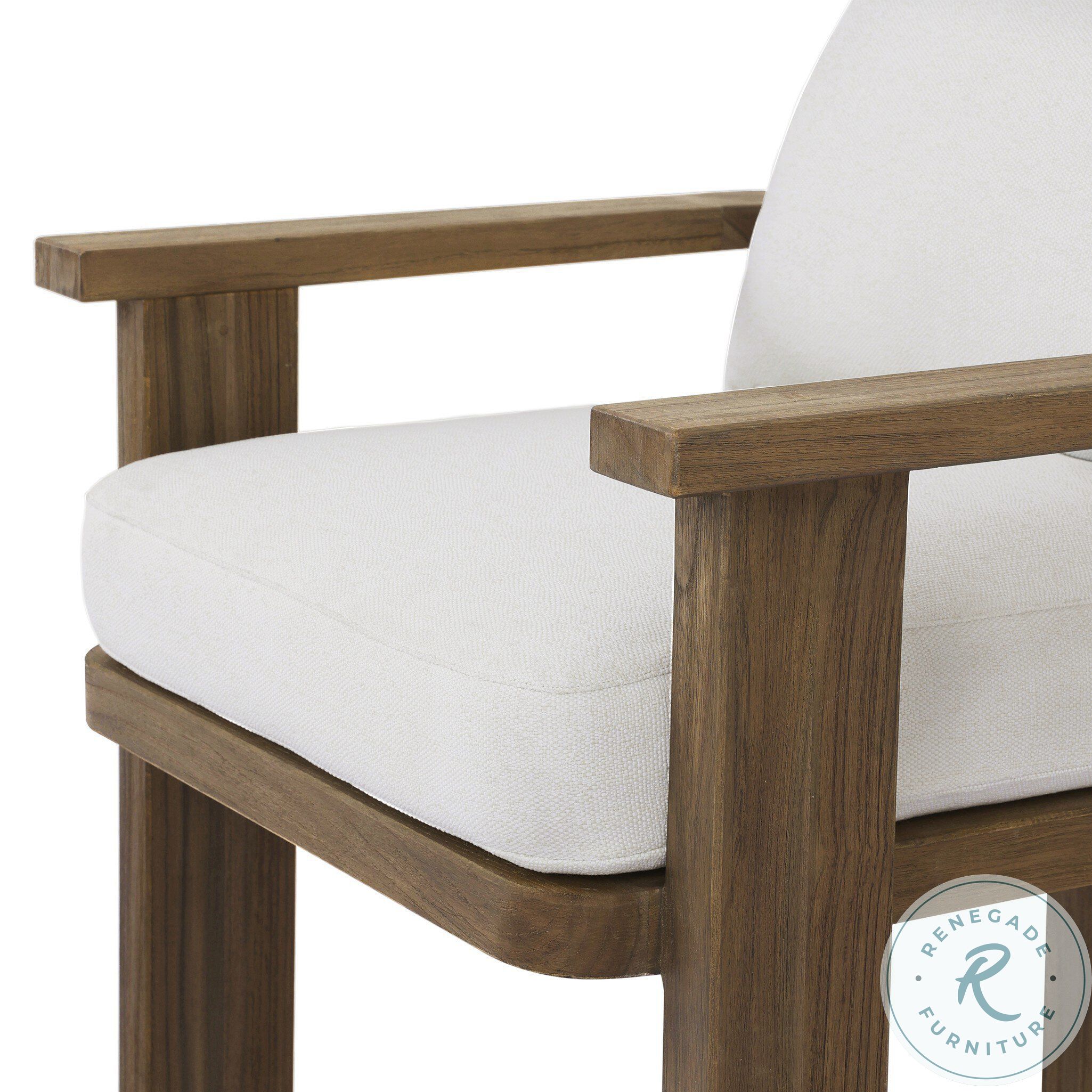 Tahana Alessi Linen Performance Fabric Outdoor Dining Armchair