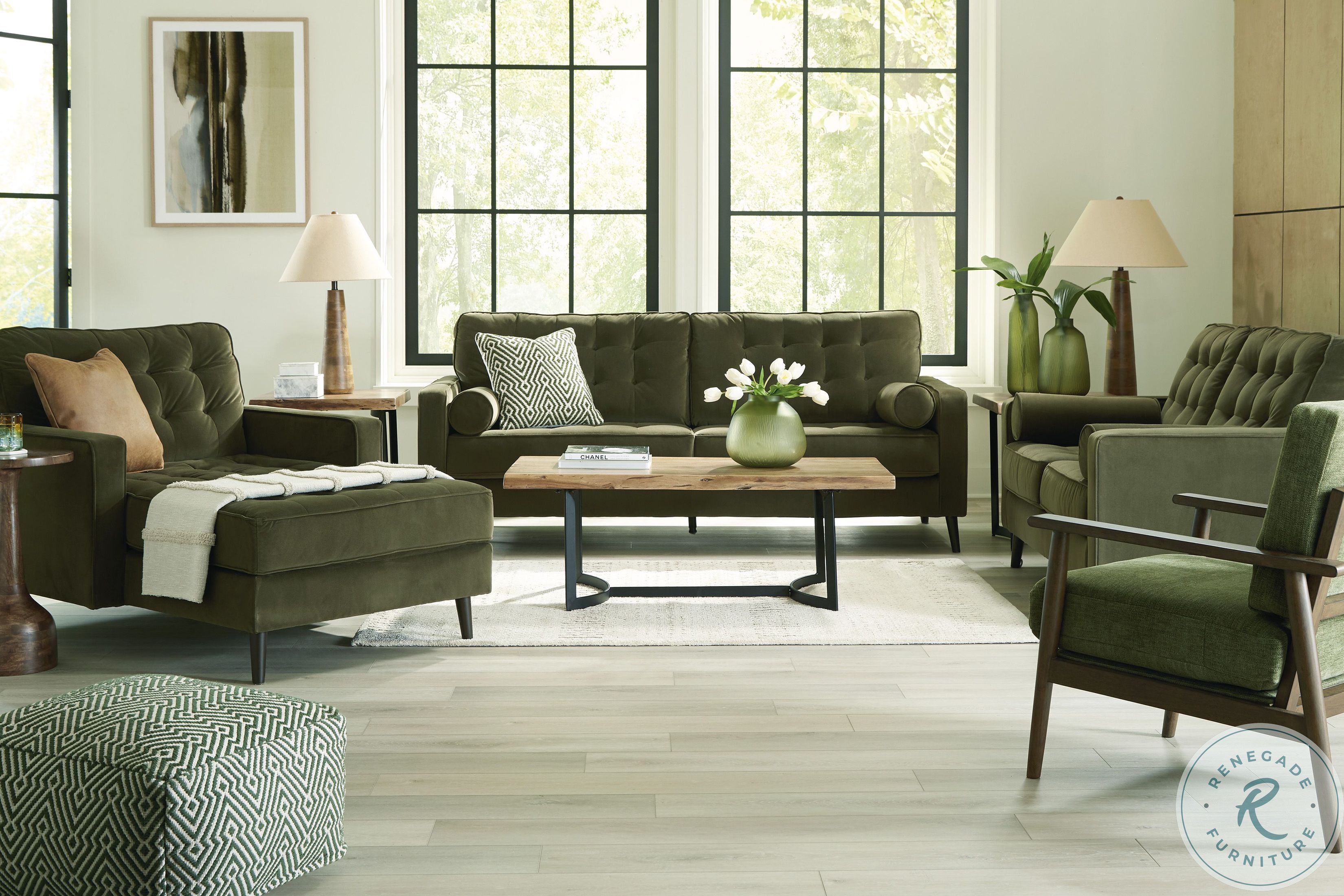 Reveon Lakes Green Sofa From Ashley Furniture | Coleman Furniture