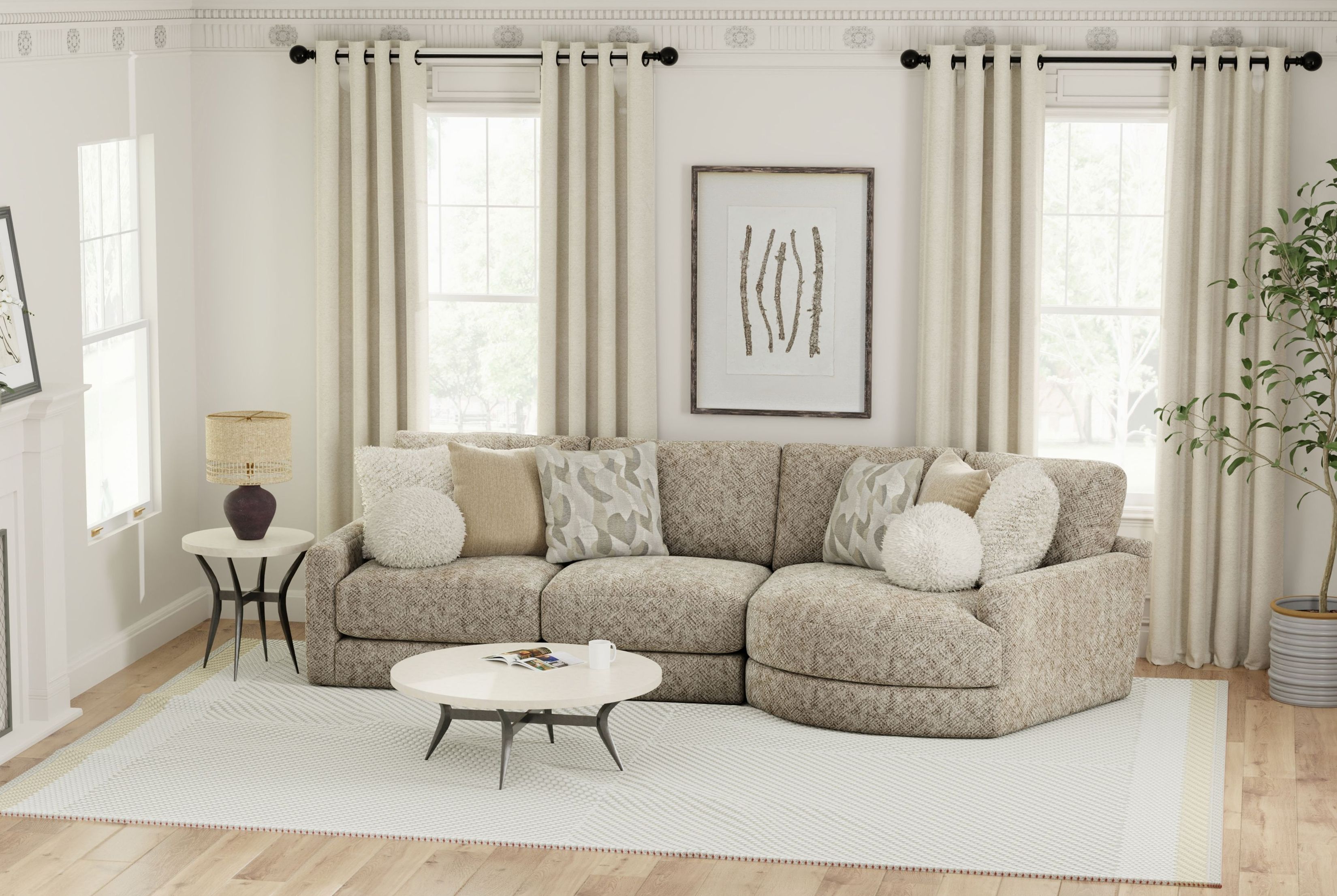 Turner Mushroom Sectional From Jackson | Coleman Furniture