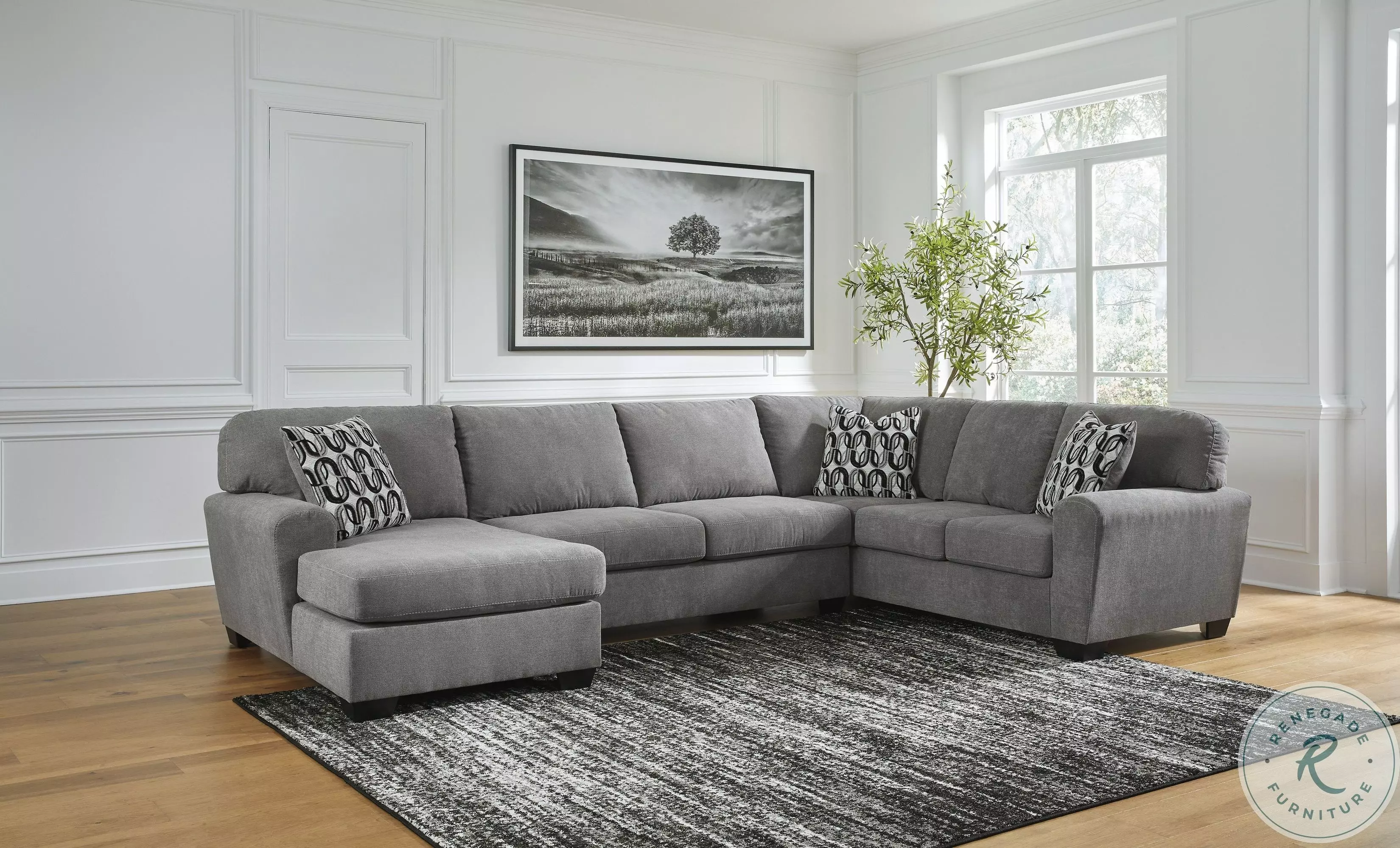 Birkdale Court Gray Modular Sectional From Home Gallery Stores