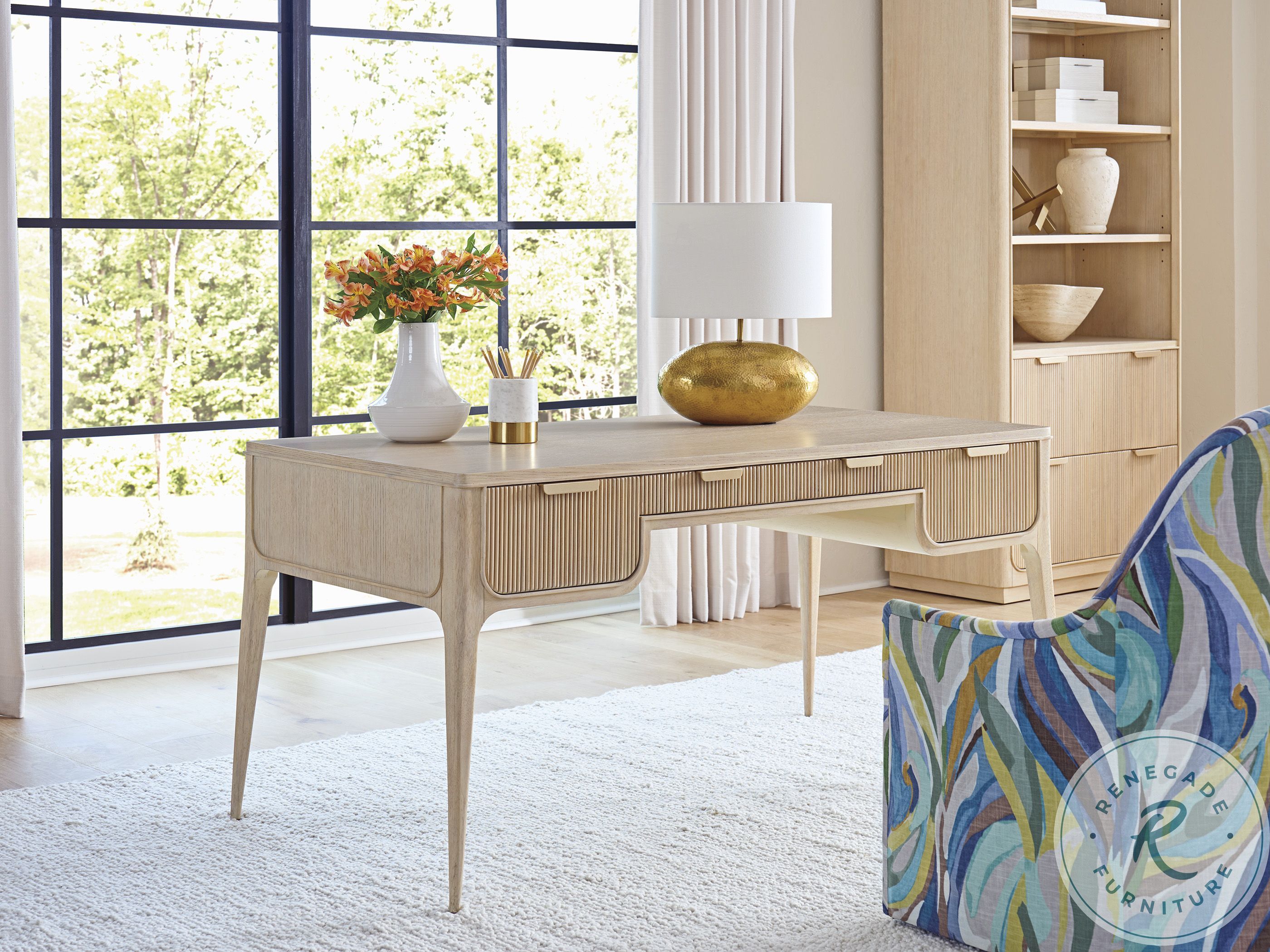 Montreux Natural White Oak Writing Desk from Sligh | Coleman Furniture