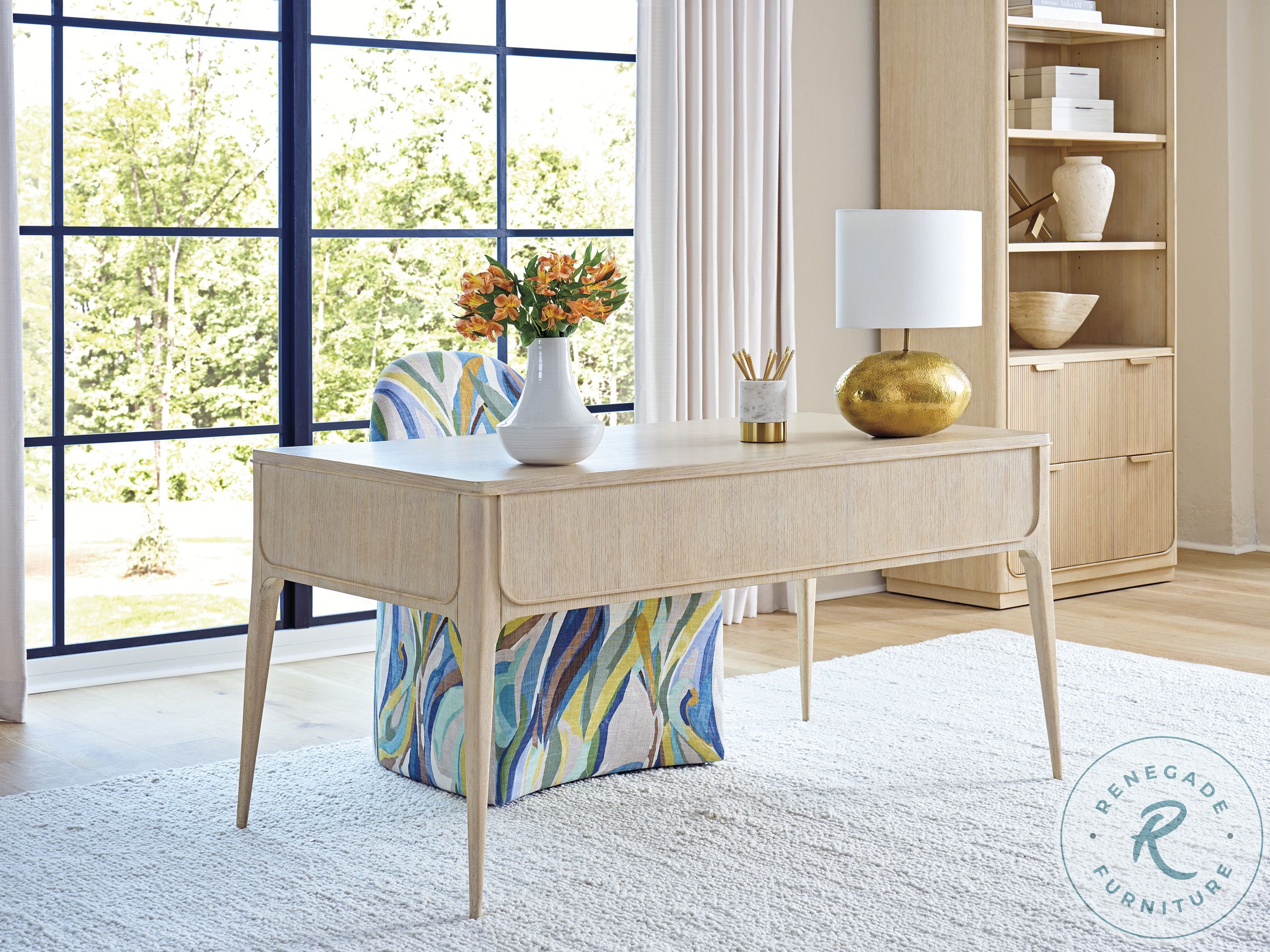 Montreux Natural White Oak Writing Desk from Sligh | Coleman Furniture
