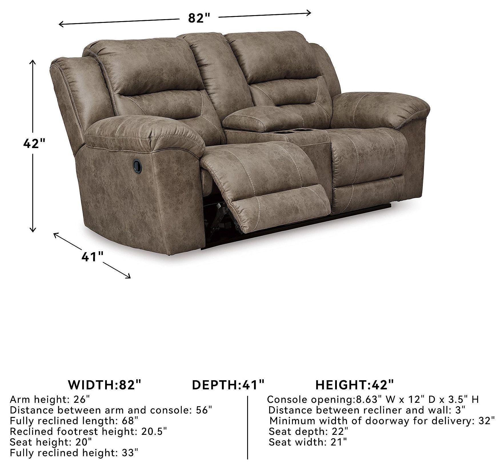 Stoneland Fossil Reclining Living Room Set From Home Gallery