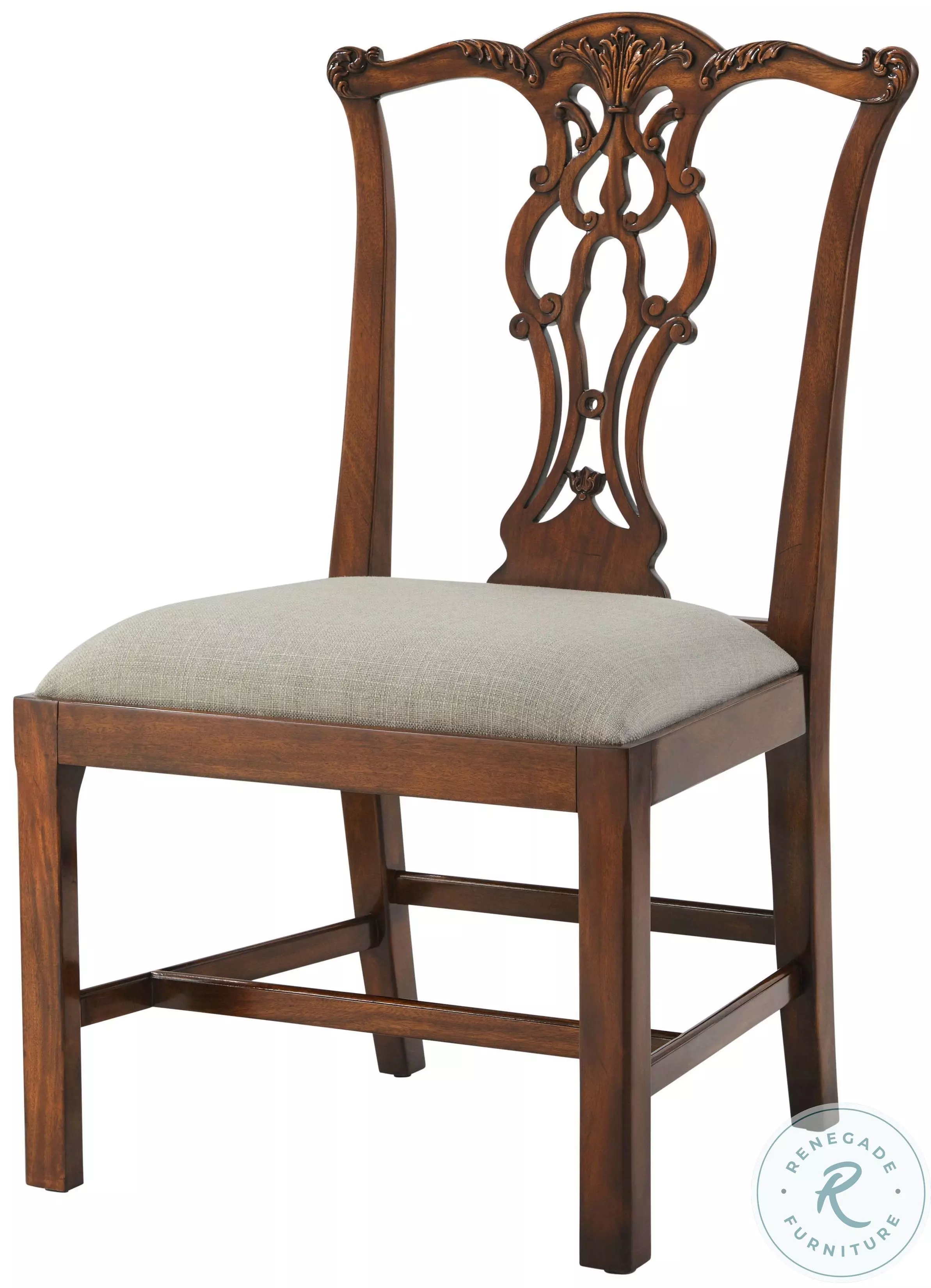 Penreath Light Georgian Queen Anne Side Chair From Theodore