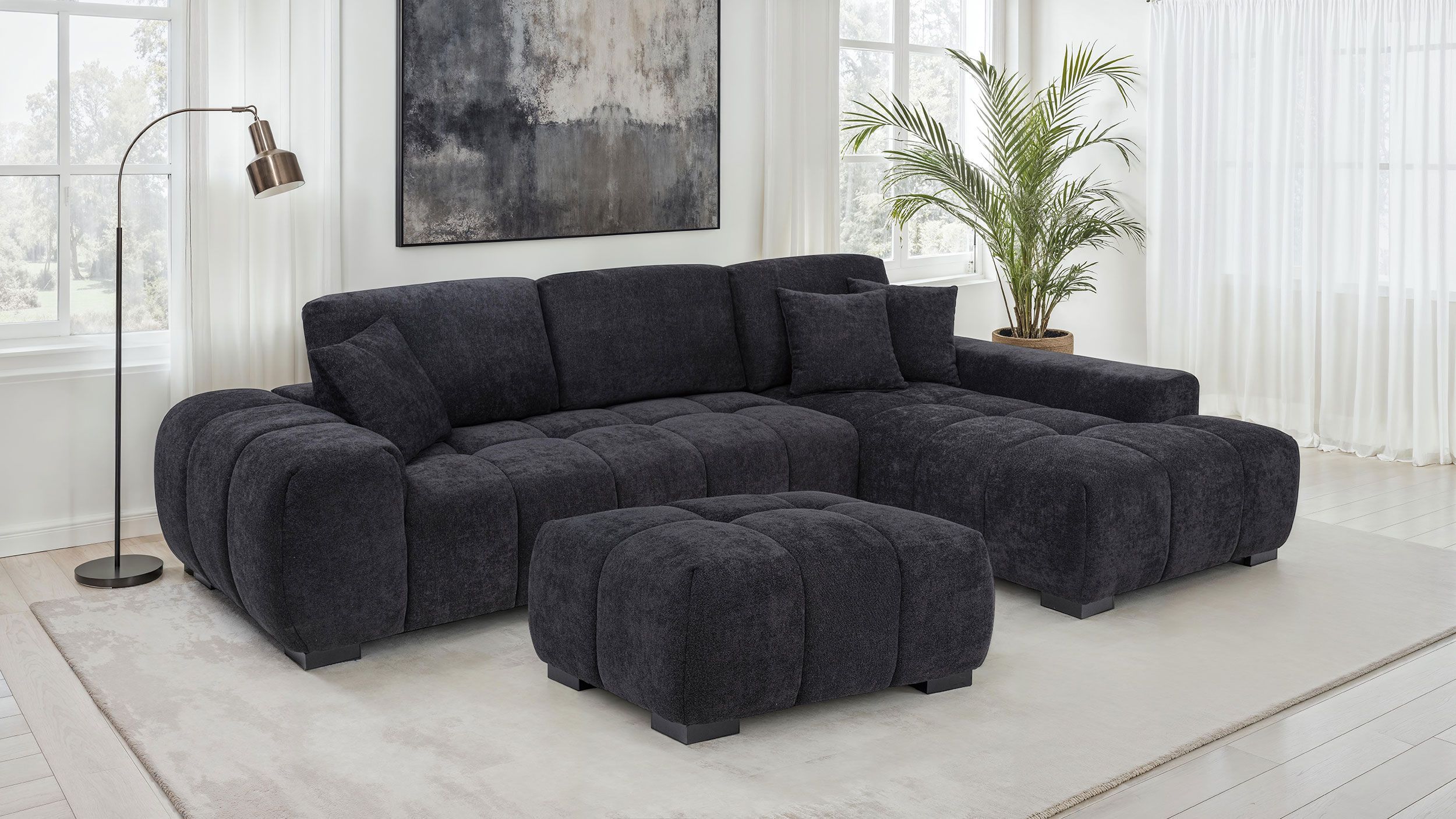 Octavia Orange 2 Piece Modular Sectional From Coaster Furniture