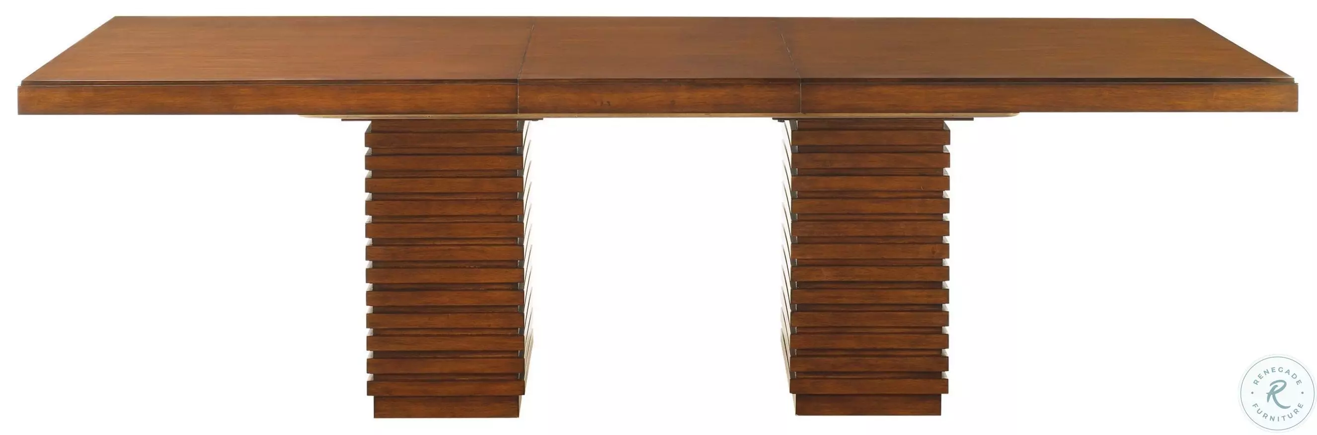 Ocean Club Sun Drenched Sienna Peninsula Extendable Dining Table