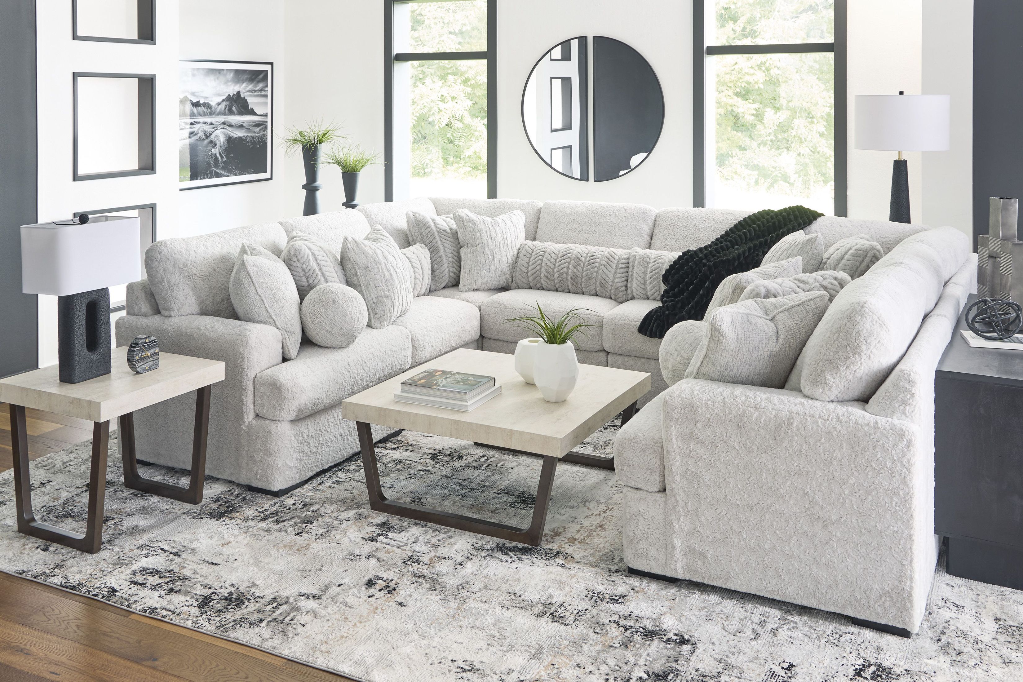 Cuddlesome Arctic Modular Sectional From Home Gallery Stores