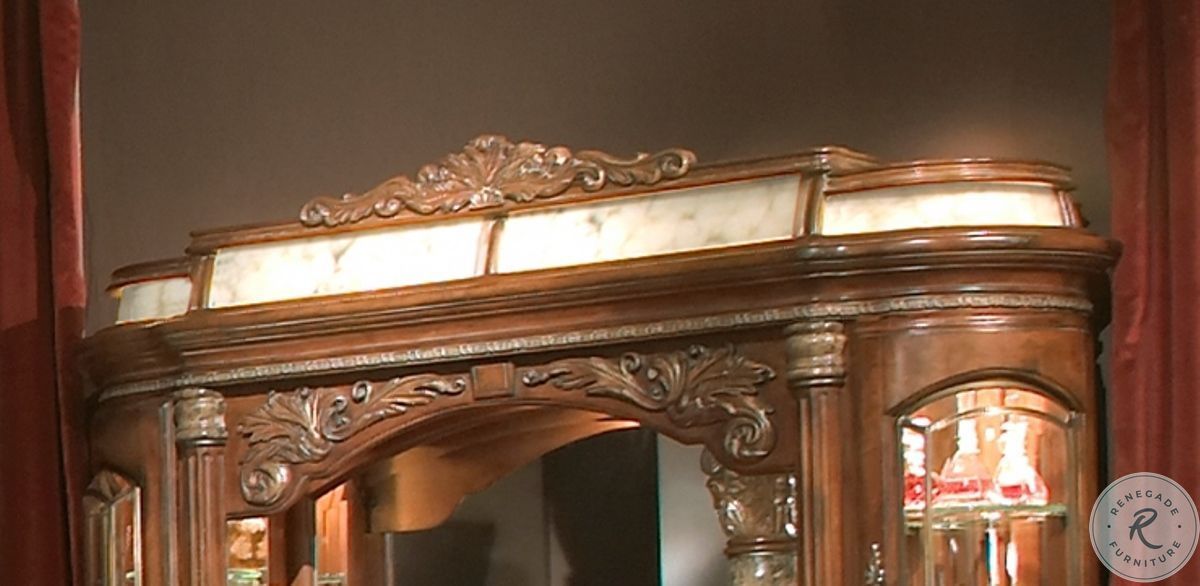 Villa Valencia Classic Chestnut Dresser with Mirror From Home