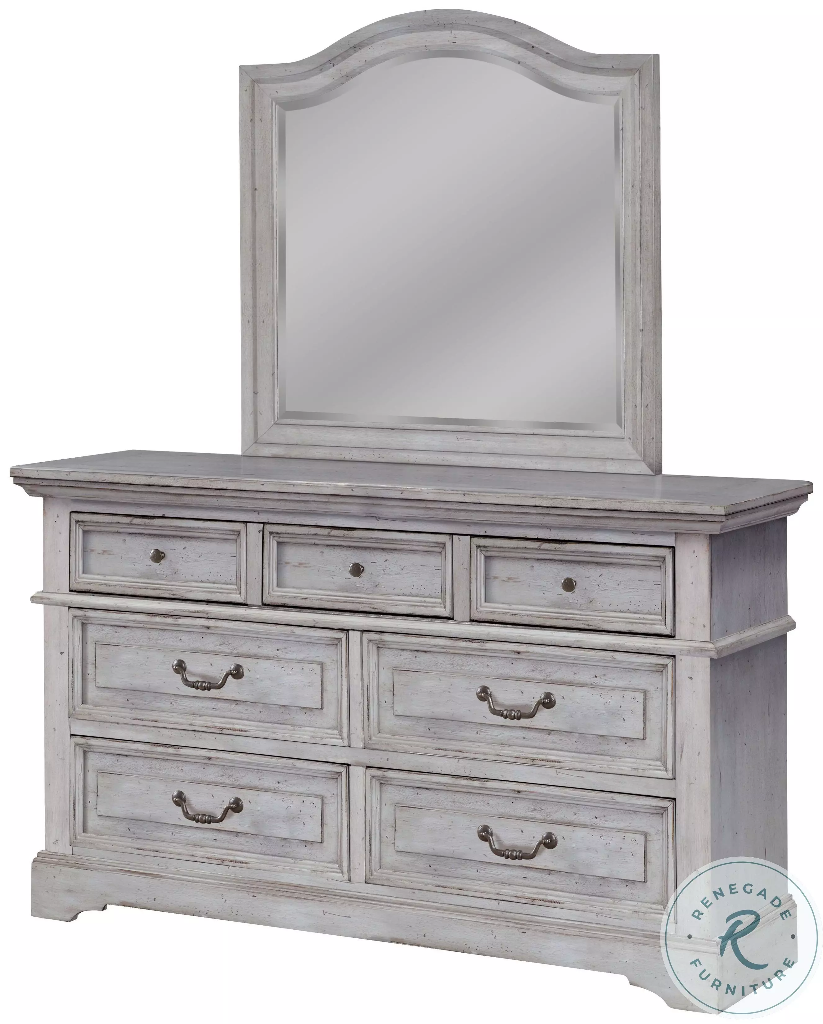 antique grey dresser Logandale Antique Gray 9 Drawer Dresser