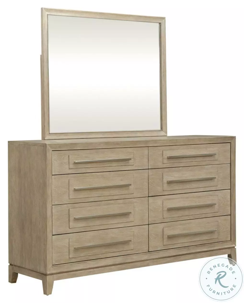 Brentwood - Dresser & Mirror - Sandstone