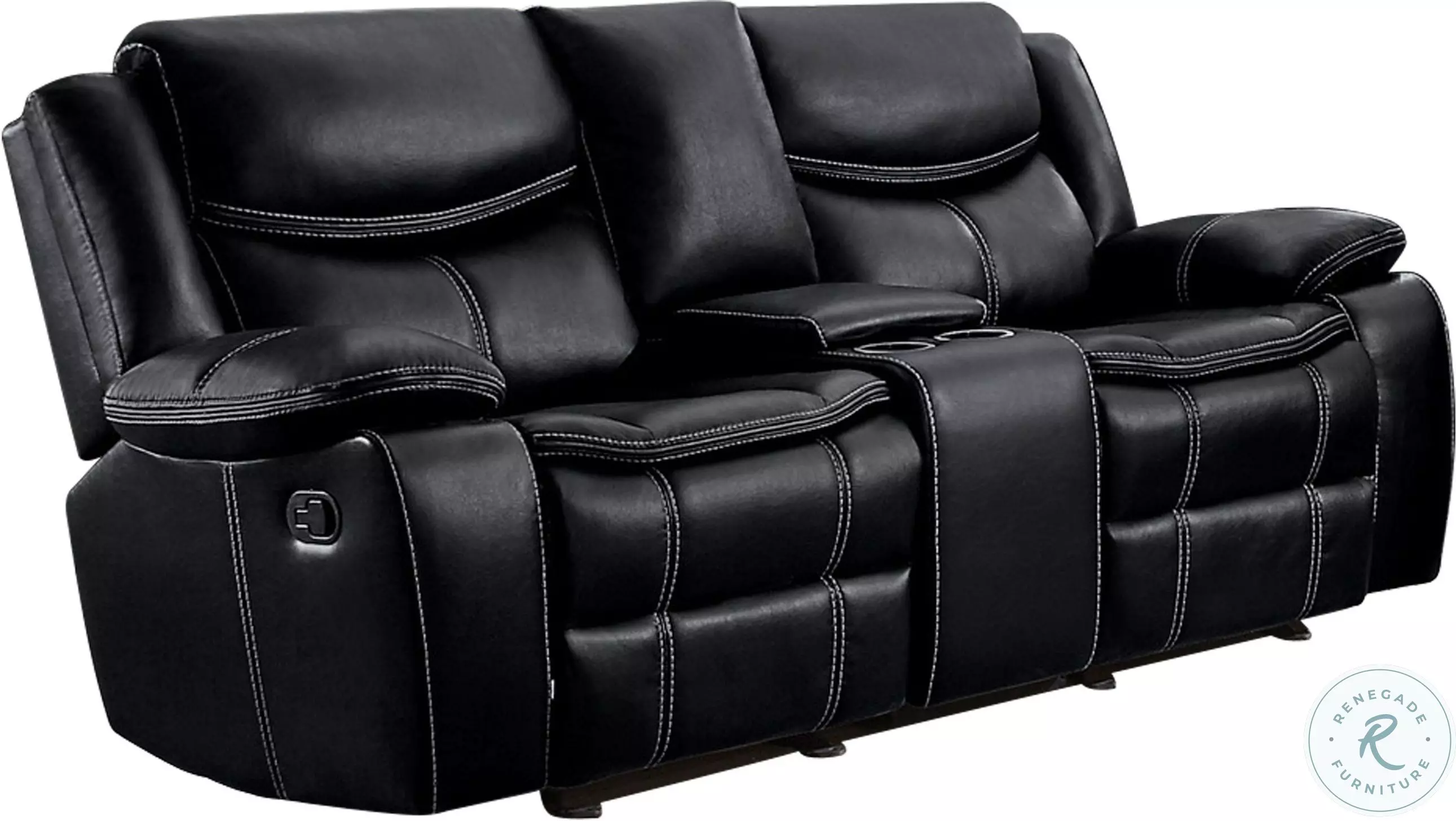 Bastrop Black Double Reclining Living Room Set From Home Gallery