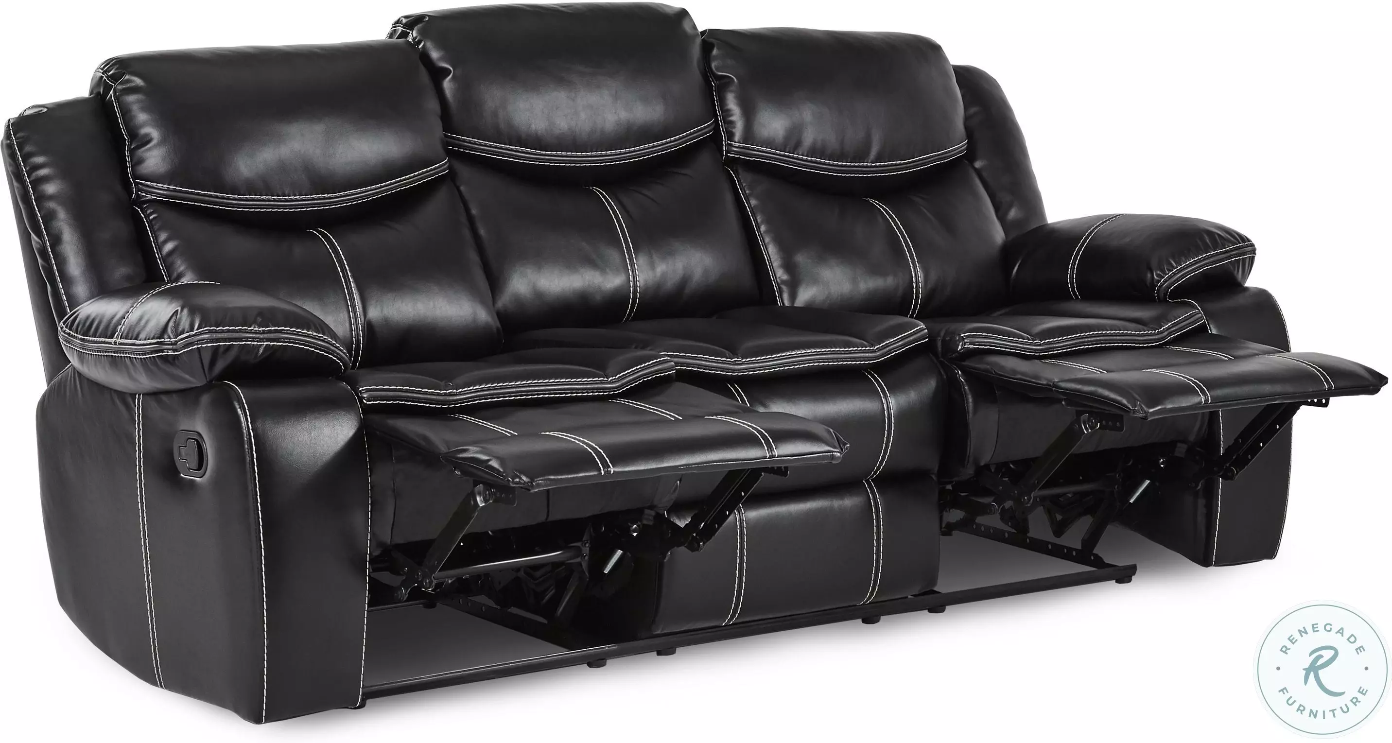 Bastrop Black Double Reclining Living Room Set From Home Gallery