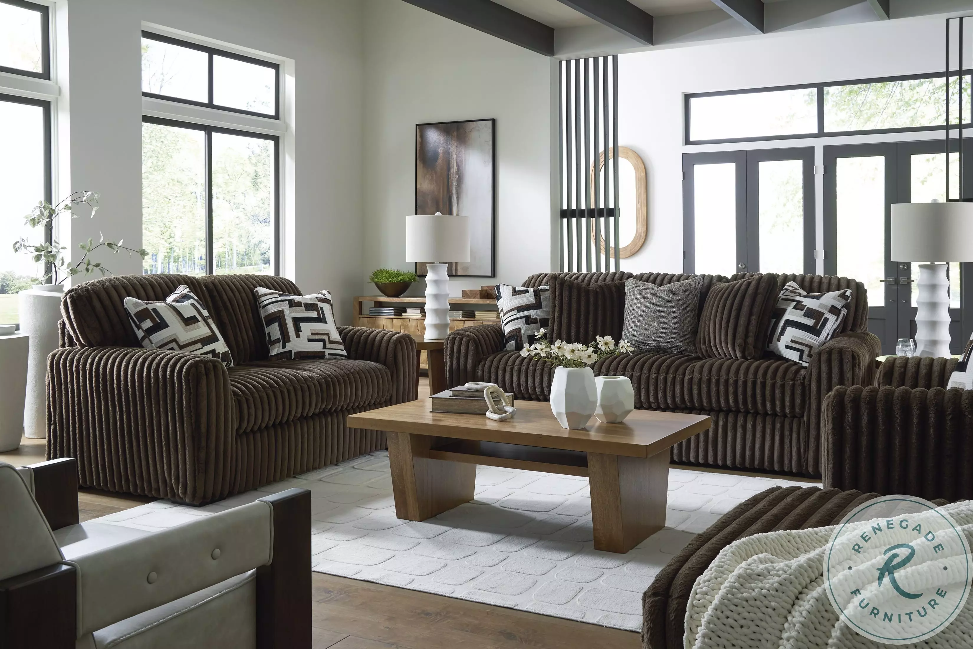 ホルミシスエスティーマット Midnight Madness Chocolate Living Room Set from Ashley Furniture