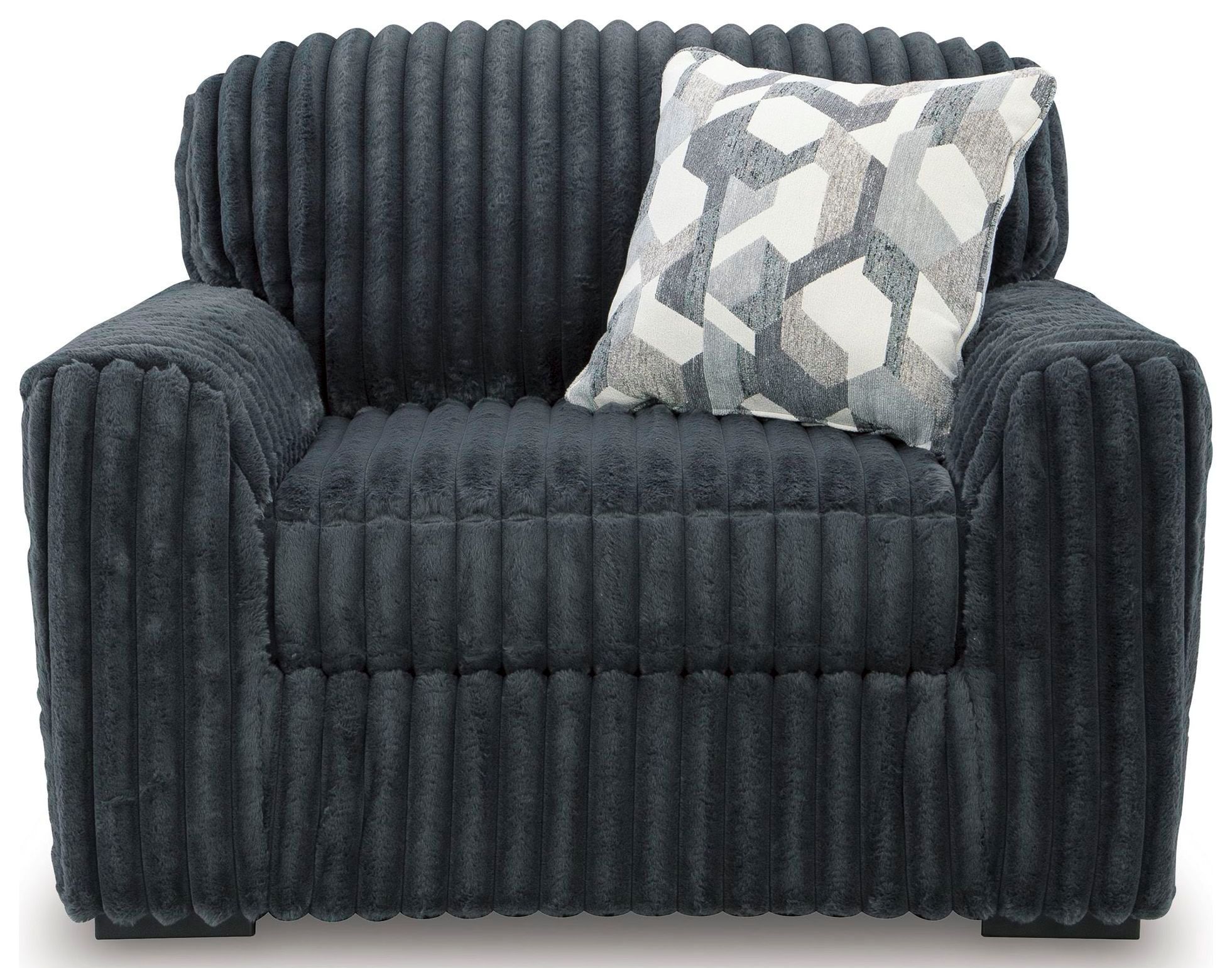 Midnight Madness Gunmetal Sectional | Coleman Furniture