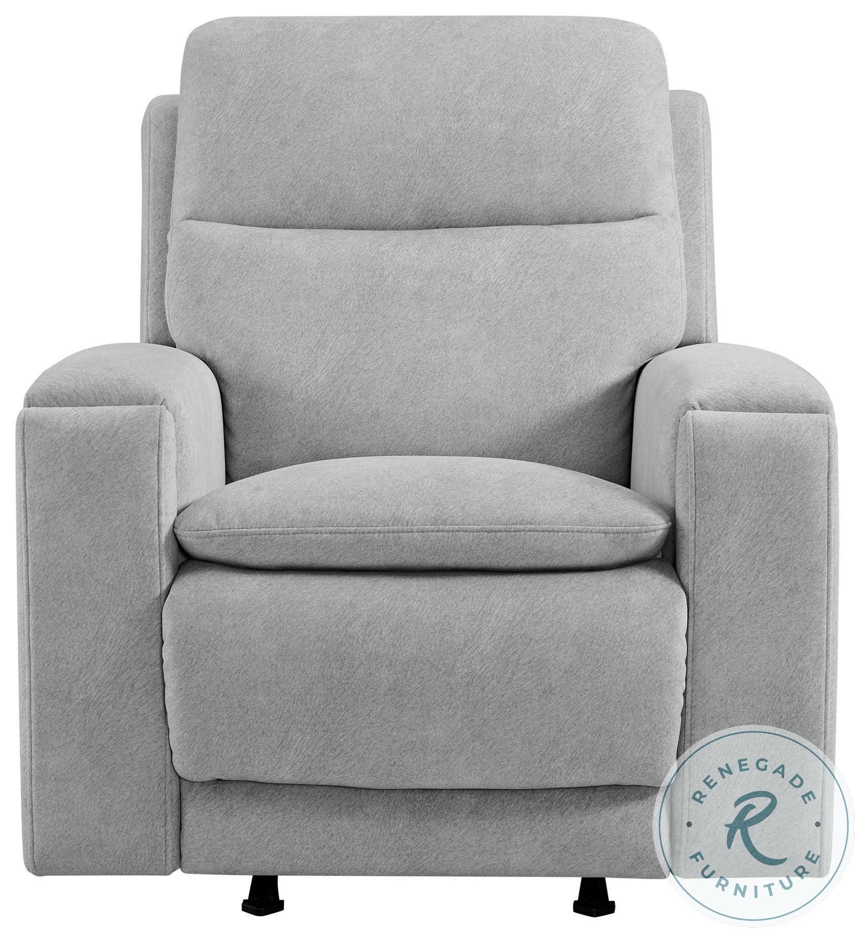Aiden Almond Triple Power Glider Recliner with USB Port From