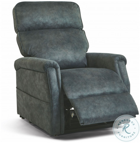 Dawn Gray Power Lift Recliner From FlexSteel | Home Gallery Stores