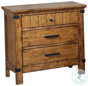 Brenner Rustic Honey Nightstand