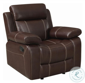 Myleene Chestnut Leather Glider Recliner