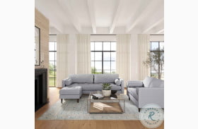Cave Gray Tweed Living Room Set