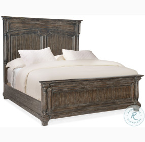 Traditions Rich Brown California King Panel Bed