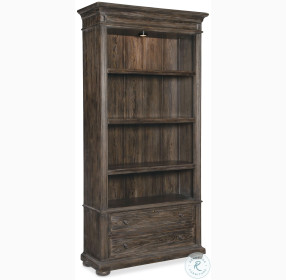 Traditions Rich Brown Bookcase