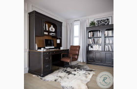 Roanoke Black Credenza Home Office Set