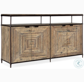 Saint Armand Light Natural And Antique Bronze Metal TV Stand