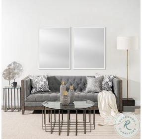 Bristol White Plain 30" Mirror
