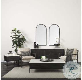 Giovanna Black Metal 24" x 49" Vanity Mirror