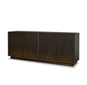 Cinder Distressed Dark Brown 4 Door Sideboard
