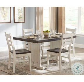 Autumn Echo White 60" Rectangular Dining Table