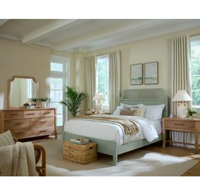 Pure Maple Sage King Garden Panel Bed