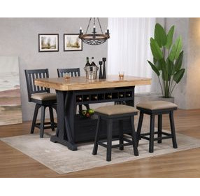 Autumn Winds Beige Upholstered Saddle Backless Counter Height Stool