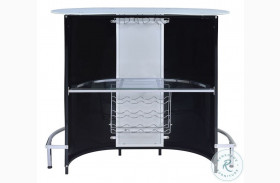 100654 Black and White Bar Table