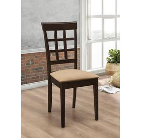 Gabriel Cappuccino Wheat Back Side Chair Set of 2