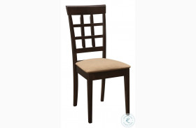 Gabriel Cappuccino Wheat Back Side Chair Set of 2
