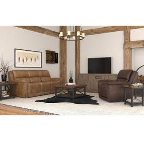 Beau Silt Tan Zero Gravity Power Recliner with USB Charging and Nailhead Trim