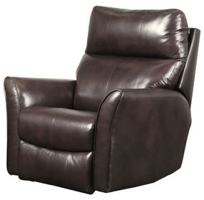 Stardust Dark Roast Leather Rocker Recliner