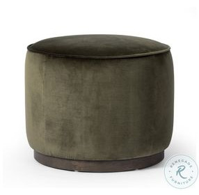 Sinclair Surrey Olive Round Ottoman