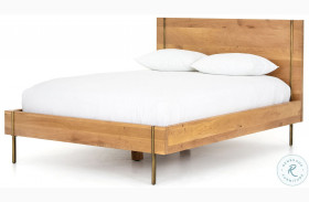 Carlisle Natural Oak Queen Panel Bed