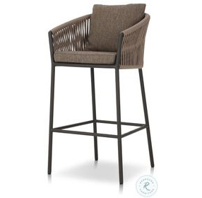 Porto Ellor Brown Outdoor Bar Stool