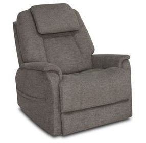 Zecliner Model 3+ Petite Dark Umber Performance Fabric Zero Gravity Triple Power Rocker Sleep Recliner with LED and USB Charging